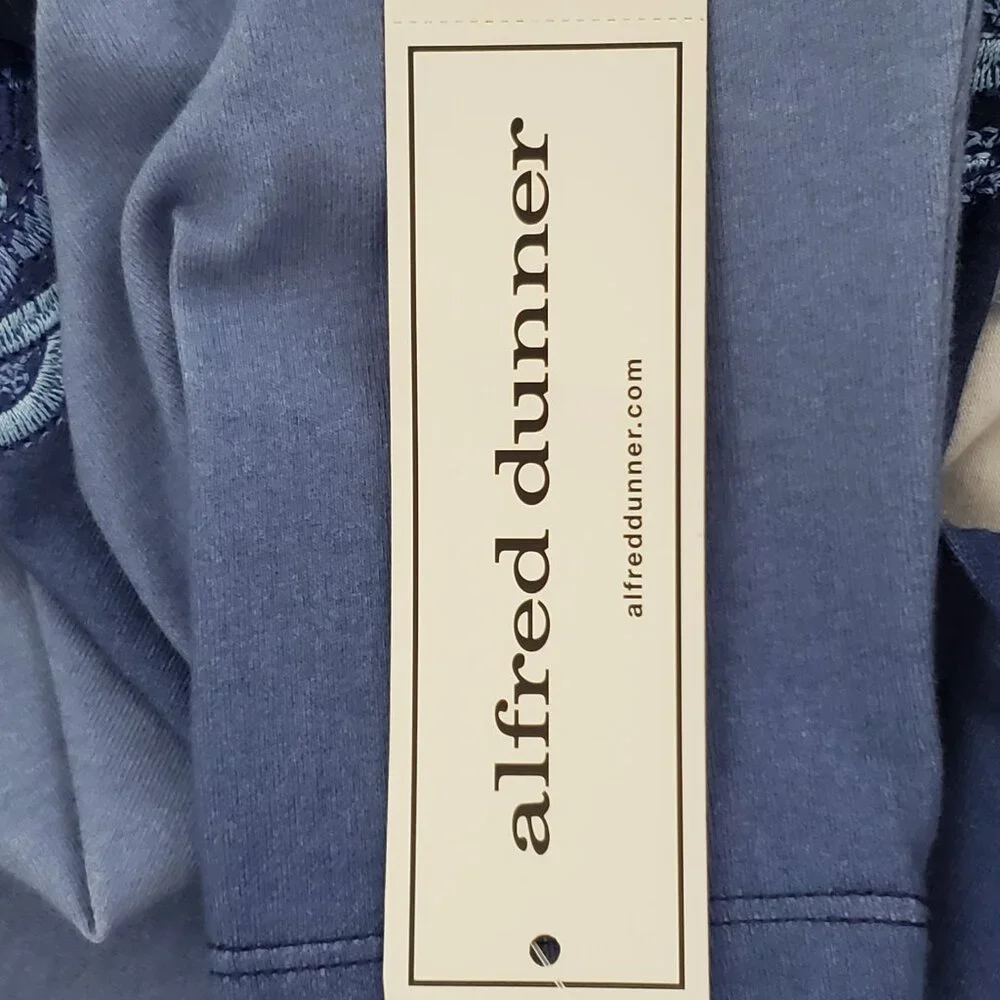 Alfred Dunner Blue Ombre Embroidered Embellished Knit Top NEW NWT Size S - Picture 12 of 14